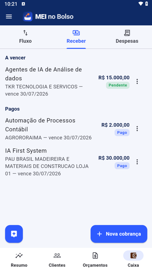 Ninguém mais esquece de cobrar